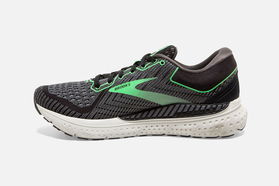 Brooks Running Shoes - Transcend 7 Road Womens - Black/Green - ZTB-605892